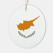 Cypriotische vlag keramisch ornament (Links)