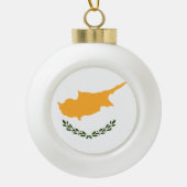 Cypriotische vlag keramische bal ornament (Voorkant)