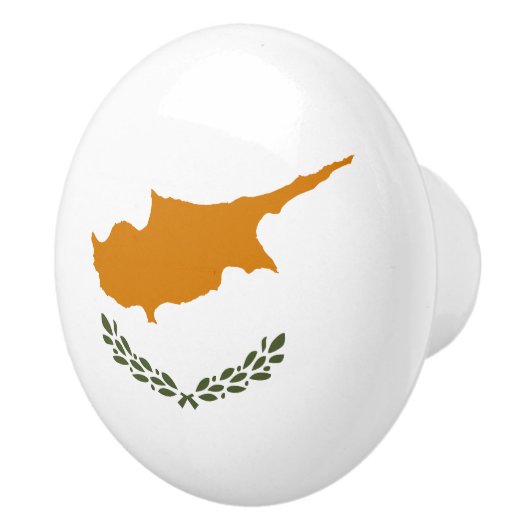 Cypriotische vlag keramische knop (Rechts)