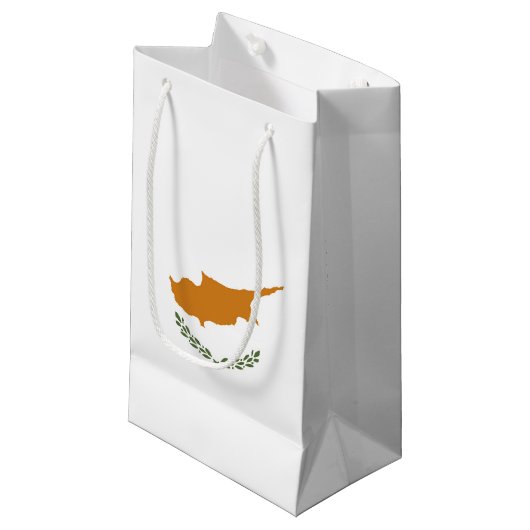 Cypriotische vlag klein cadeauzakje (Voorkant Gekanteld)