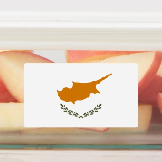 Cypriotische vlag labels (Aangebracht)