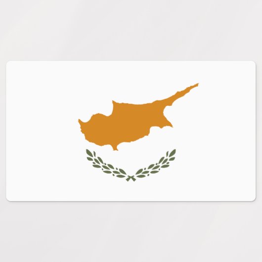 Cypriotische vlag labels (Design 2)