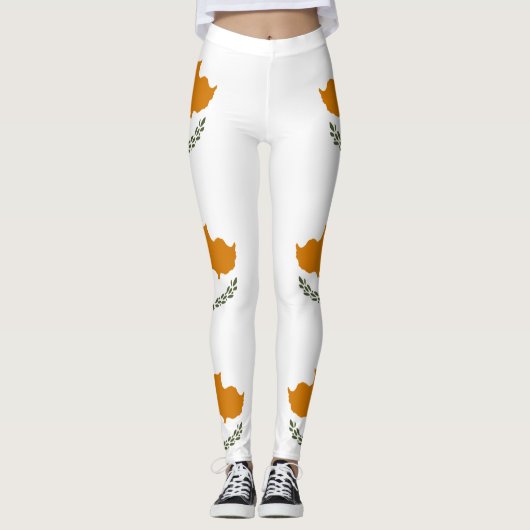 Cypriotische vlag leggings (Voorkant)