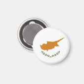 Cypriotische vlag magneet (Voorkant / Achterkant)