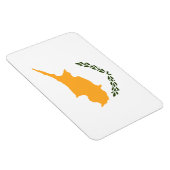 Cypriotische vlag magneet (Rechterzijde)