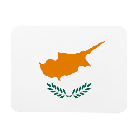 Cypriotische vlag magneet (Horizontaal)