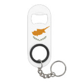 Cypriotische vlag mini flessenopener (Achterkant)
