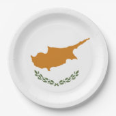 Cypriotische vlag papieren bordje (Voorkant)