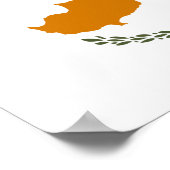 Cypriotische vlag poster (Hoek)