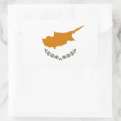 Cypriotische vlag rechthoekige sticker (Tas)