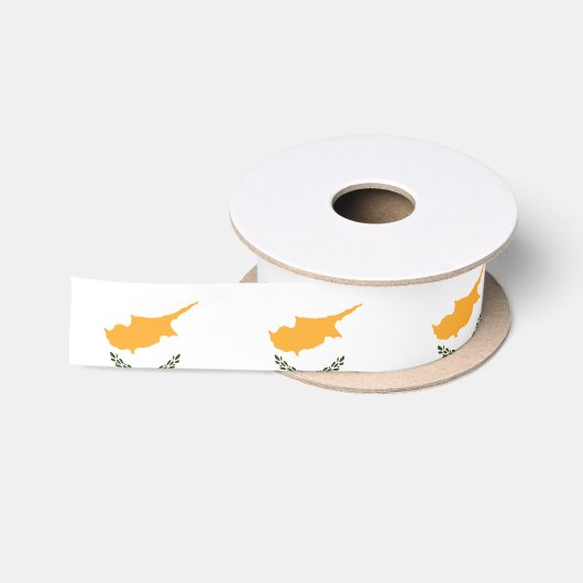 Cypriotische vlag satijnen lint (Spoel)