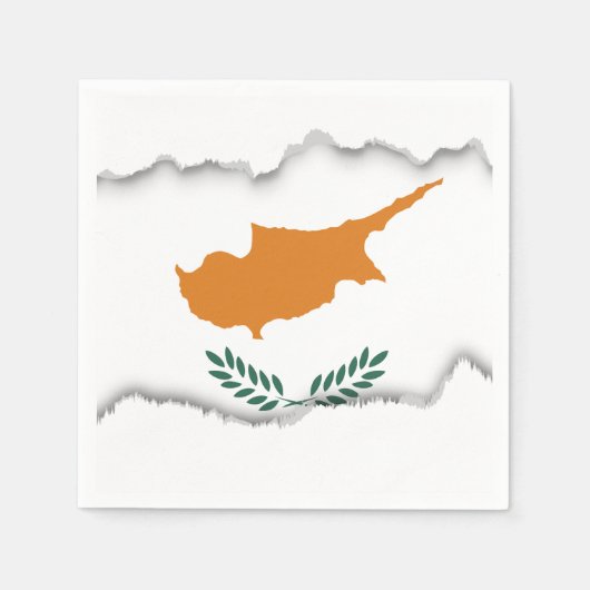 Cypriotische vlag servet (Voorkant)