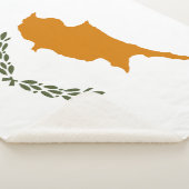 Cypriotische vlag sherpa deken (3/4)