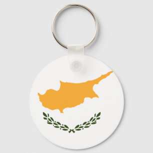 Cypriotische vlag sleutelhanger
