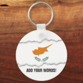 Cypriotische vlag sleutelhanger (Voorkant)