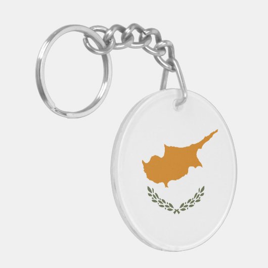Cypriotische vlag sleutelhanger (Voorkant Links)