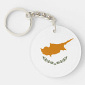 Cypriotische vlag sleutelhanger (Voorkant)