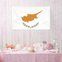 Cypriotische vlag spandoek