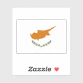 Cypriotische vlag sticker (Vel)
