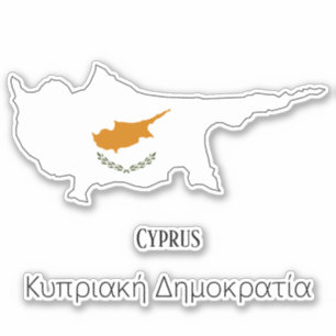Cypriotische vlag sticker
