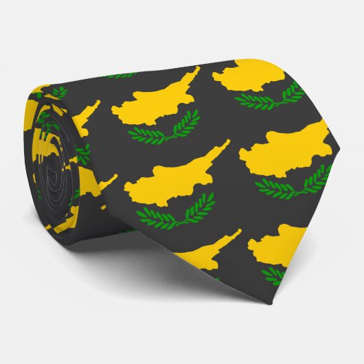 Cypriotische vlag stropdas (Opgerold)