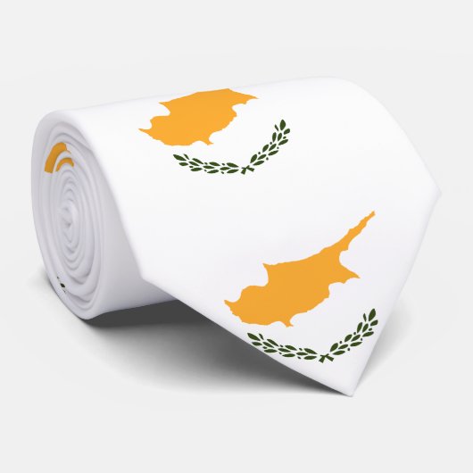Cypriotische vlag stropdas (Opgerold)