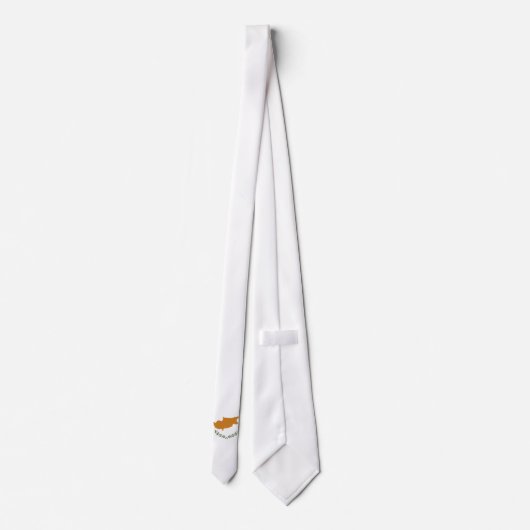 Cypriotische vlag stropdas (Achterkant)