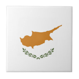 Cypriotische vlag tegeltje