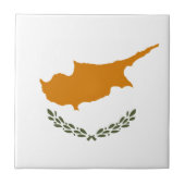 Cypriotische vlag tegeltje (Voorkant)