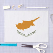 Cypriotische vlag tissuepapier (Craft)