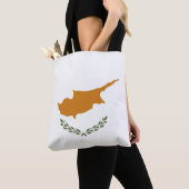 Cypriotische vlag tote bag (Dichtbij)