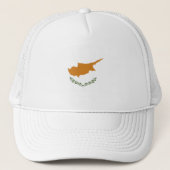 Cypriotische vlag trucker pet (Voorkant)