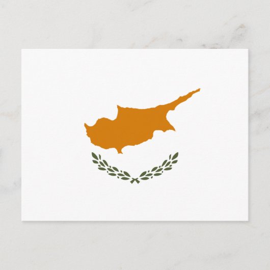 Cypriotische vlag, vlag van Cyprus Briefkaart (Voorkant)
