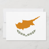 Cypriotische vlag, vlag van Cyprus bruiloft Kaart (Achterkant)
