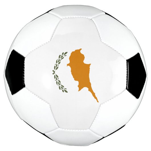 Cypriotische vlag voetbal (Gedraaid)