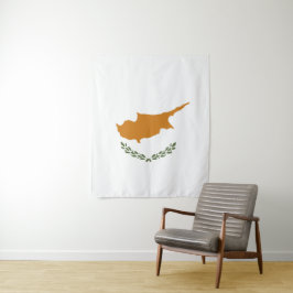 Cypriotische vlag wandkleed