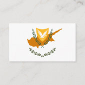 Cypriotische vlag & wapen, vlag van Cyprus Visitekaartje (Voorkant)
