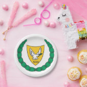 Cypriotische wapenstilstand papieren bordje (Feest)