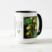 Cypripedium parviflorum, gele damesglijper mok (Voorkant rechts)