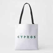 cypros tekst Cypriotische landensymbool griekse na Tote Bag (Voorkant)
