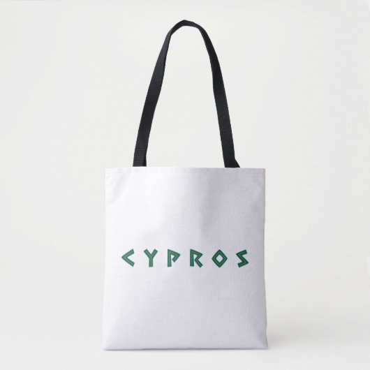 cypros tekst Cypriotische landensymbool griekse na Tote Bag (Voorkant)