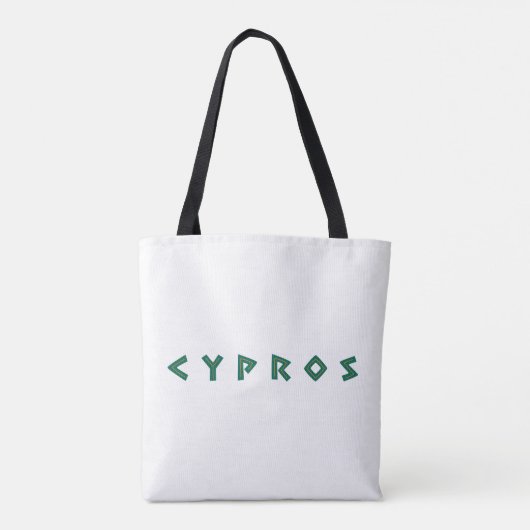 cypros tekst Cypriotische landensymbool griekse na Tote Bag (Achterkant)