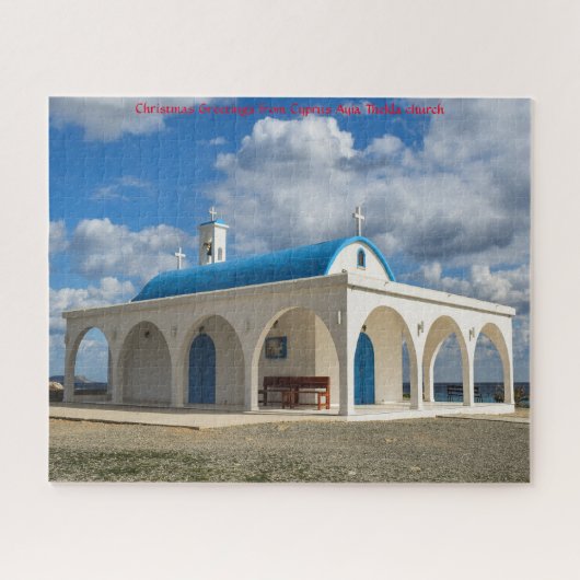 Cyprus Ayia Thekla kerk. Legpuzzel (Horizontaal)