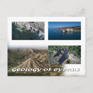 Cyprus briefkaart geologie van Cyprus