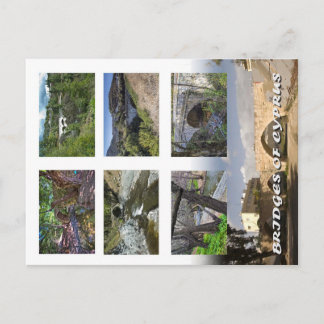 cyprus bruggen briefkaart brug kelefos trimiklini