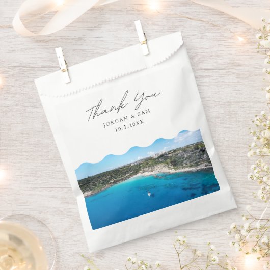 Cyprus bruiloft gunst Konnos strand dank u foto Bedankzakje (Geknipt)