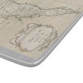 Cyprus eiland Middellandse Zee kaart oud antiek br Snijplank (Hoek)