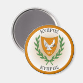 Cyprus Erfgoed Embleem Magneet (Voorkant / Achterkant)