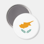 Cyprus Fisheye Vlagmagneet Magneet (Voorkant / Achterkant)