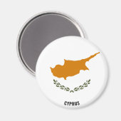 Cyprus Flag Charming Patriotic Magneet (Voorkant / Achterkant)